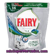 Lavavajillas Máquina Platinum Todo En Uno En Pastillas Fairy 36 Ud.