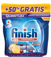 Lavavajillas Máquina Quantum Limón Finish 30 Pastillas.