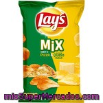 Lay's Mix Patatas Fritas Sabor Pizza Y Extra De Queso Envase 170 G