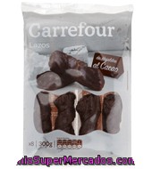 Lazos De Hojaldre Al Cacao Carrefour 300 G.