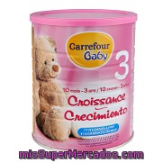 Leche 3 De Crecimiento En Polvo Carrefour Baby 900 G.