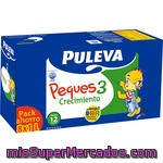 Leche 3 De Crecimiento Líquida Peques 3 Puleva Pack De 8x1 L.