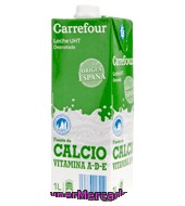 Leche Calcio Desnatada Con Vitaminas A,d Y E Carrefour 1 L.