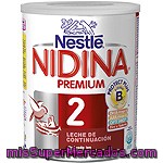 Leche De Continuación Nestlé Nidina 2 Confort, Caja 750 G