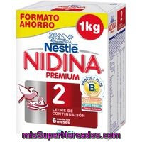 Leche De Continuación Nestlé Nidina 2 Premium, Caja 1 Kg