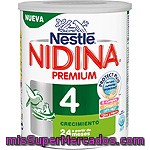 Leche De Crecimiento Nidina Premium 4, Lata 800 G