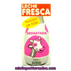 Leche Desnatada Fresca Pasteurizada, Hacendado, Brick 1 L