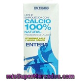 Leche Entera Calcio, Hacendado, Brick 1 L