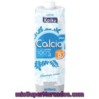 Leche Entera Calcio Kaiku, Brik 1 Litro