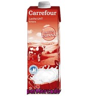 Leche entera carrefour 1 l., precio actualizado en los supers