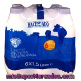 Leche Entera Esterilizada, Hacendado, Botella Pack 6 X 1,5 L - 9 L