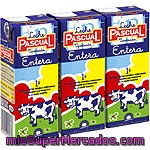 Leche Entera Pascual Brik 3 Unidades De 200 Mililitros