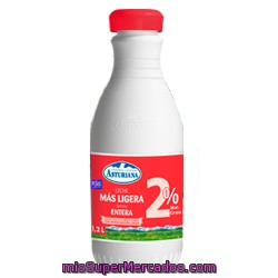 Leche Ligera Entera Central Lechera Asturiana 1,2 L.