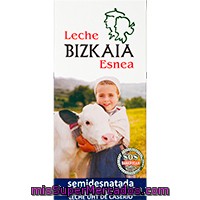 Leche Semidesnatada Bizkaia Esnea, Brik 1 Litro
