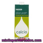 Leche Semidesnatada Calcio Eroski, Brik 1 Litro