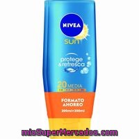 Leche Solar Fp20 Nivea Protege&refresca, Pack 2x200 Ml