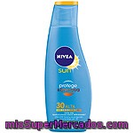 Leche Solar Protect & Bronze Fp-30 Nivea 200 Mililitros