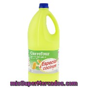 Lejía Con Detergente Limón Especial Cocinas Carrefour 2 L.