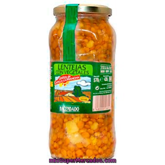 Lenteja Cocida  Vegetales, Hacendado, Tarro 570 G Escurrido 420 G