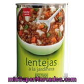 Lenteja Jardinera (verduras), Hacendado, Bote 425 G