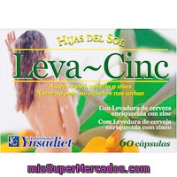 Levancinz Levadura+zinc En Cápsulas Hijas Del Sol, Caja 60 Unid