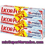 Licor Del Polo Pasta Dentífrica 16h Fresh & White Pack 3 Tubo 75 Ml