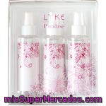 Like London Estuche Paradise Con Trio Body Spray Jazmín Lemon Grass Y White Musk Spray 100 Ml