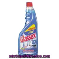 Limpia Multiusos Azul Glassex, Recambio 750 Ml