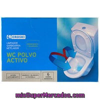 Limpiador Wc Polvo Activo Eroski, 6 Dósis, Paquete 330 G