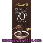 Lindt Chocolate Negro Postres 70% Cacao Fácil De Fundir Tableta 180 G