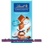 Lindt Chocoletti Chocolate Relleno De Coco Edición De Verano Tableta 100 G