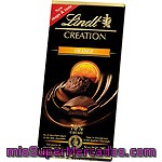 Lindt Creation Chocolate Negro 70% Cacao Relleno De Naranja Tableta 150 G