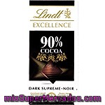 Lindt Excellence Chocolate Negro 90% Cacao Tableta 100 G