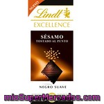 Lindt Excellence Chocolate Negro Suave Con Sésamo Tostado Al Punto Tableta 100 G