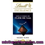 Lindt Excellence Chocolate Negro Suave Con Un Toque De Flor De Sal Tableta 100 G