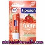 Liposan Protector Labial Sabor Fresa Y Pigmentos Brillantes1uni