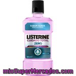 Listerine Enjuague Bucal Cuidado Total Zero Menta Suave Frasco 500 Ml