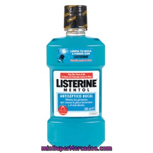 Listerine Enjuague Bucal Mentol Botella 500ml