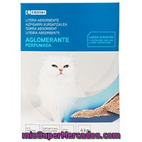 Litera Aglomerante Absorbente Perfumada Eroski, Caja 4 Kg