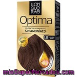 Llongueras Tinte Optima Chocolate Pasión Nº 5.35 Coloración Permanente Caja 1 Unidad Con Aceites De Rosa Mosqueta Y Macadamia