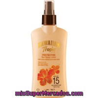 Loción Solar Fp15 Hawaiian Tropic, Spray 200 Ml