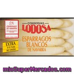 Lodosa Espárragos Blancos D.o. Navarra 6-10 Piezas Lata 250 G Neto Escurrido