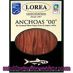 Lorea Filetes De Anchoa En Aceite De Oliva Virgen Extra Ecológico Lata 60 G Neto Escurrido