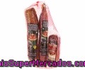 Lote De Chorizo Y Salchichón Ibérico, Lomo Embuchado Villar 500+500+850 Gramos