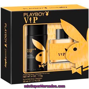 Lote Hombre Vip Eau Toilette 50 Ml + Desodorante 150 Ml, Playboy, U