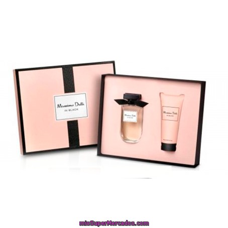 Lote Mujer In Black Eau Toilette 80 Ml + Leche Corporal 100 Ml + Vial 15 Ml *navidad*, Maximo Dutti, U