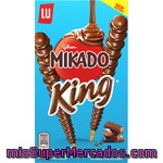 Lu Mikado King Palitos De Galleta Recubiertos De Chocolate Negro Paquete 51 G