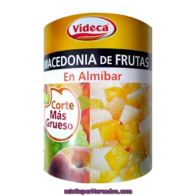 Macedonia Fruta En Almibar (corte Mas Grueso), Videca, Bote 840 G Escurrido 480 G