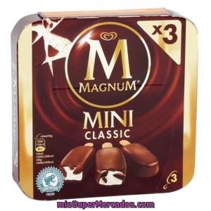 Magnum Helado Mini Clásico Caja 3 Uds 150 Gr