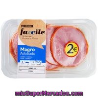 Magro Adobado Fileteado Eroski Faccile, Bandeja 300 G